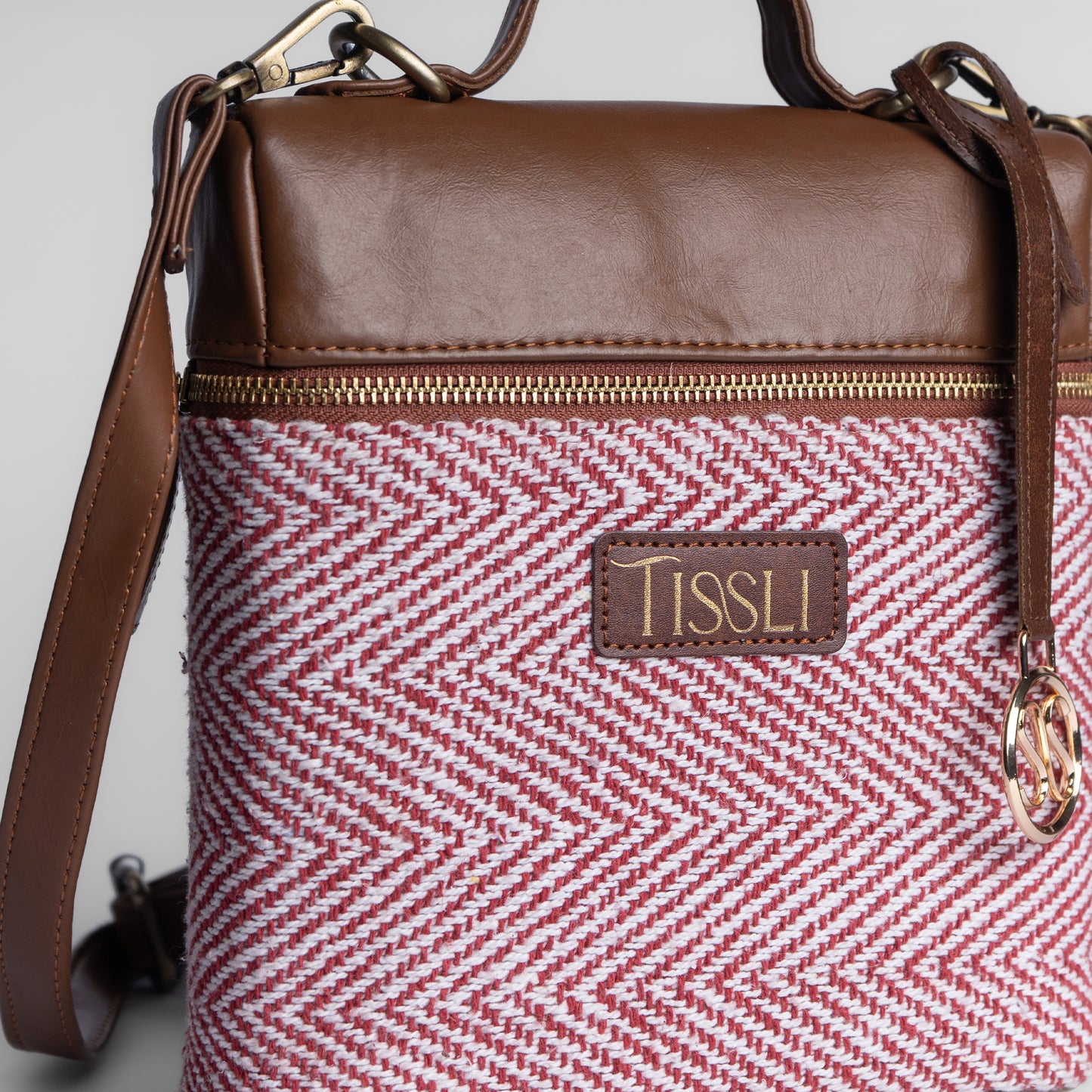 Red Chevron Backpack