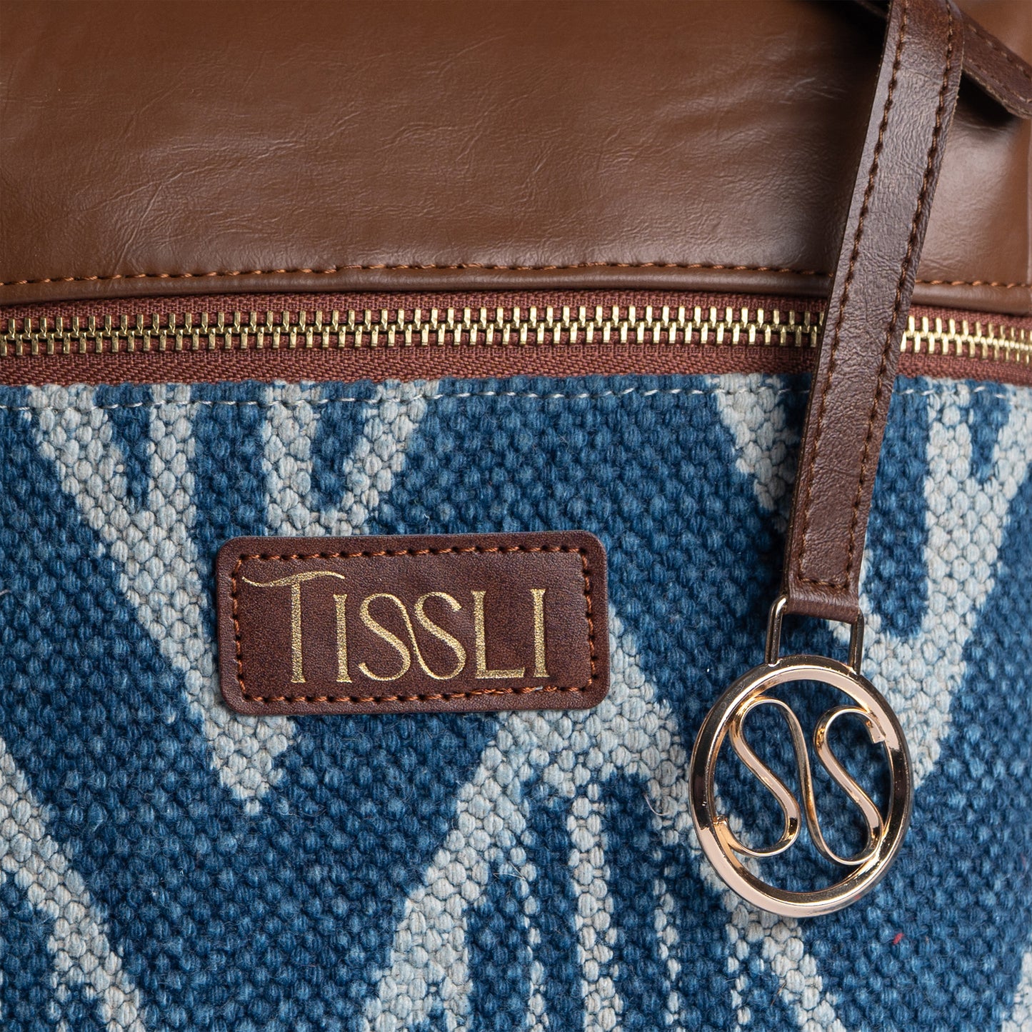 Indigo Chevron Backpack