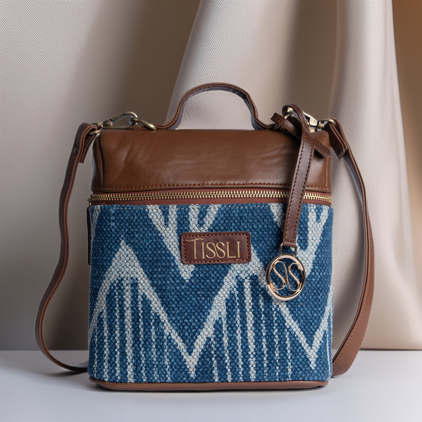 Indigo Chevron Backpack