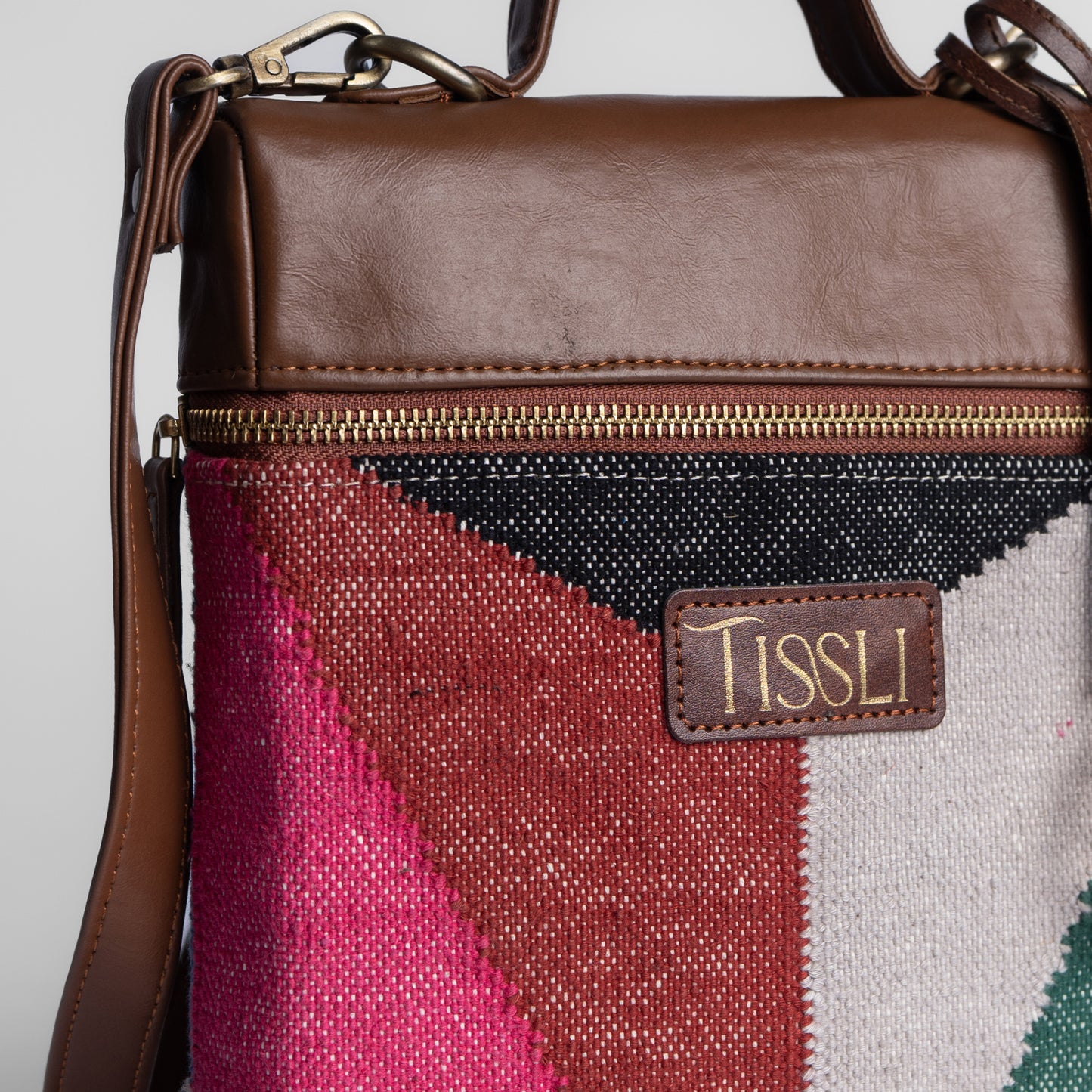 Mosaic Backpack | Handwoven multicolor design that adds color and creativity to your everyday style
