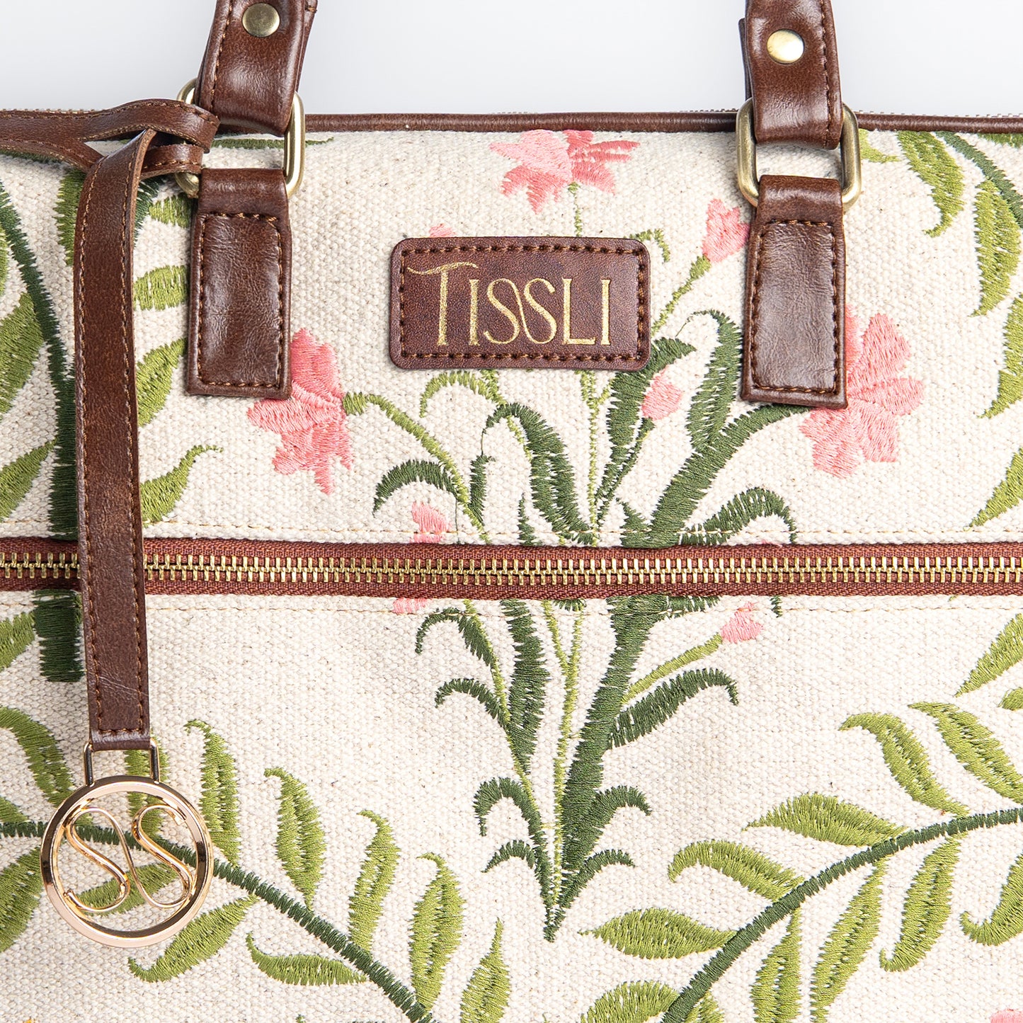 Gulzar Laptop Bag | Handwoven floral design inspired by blooming gardens and everyday elegance
