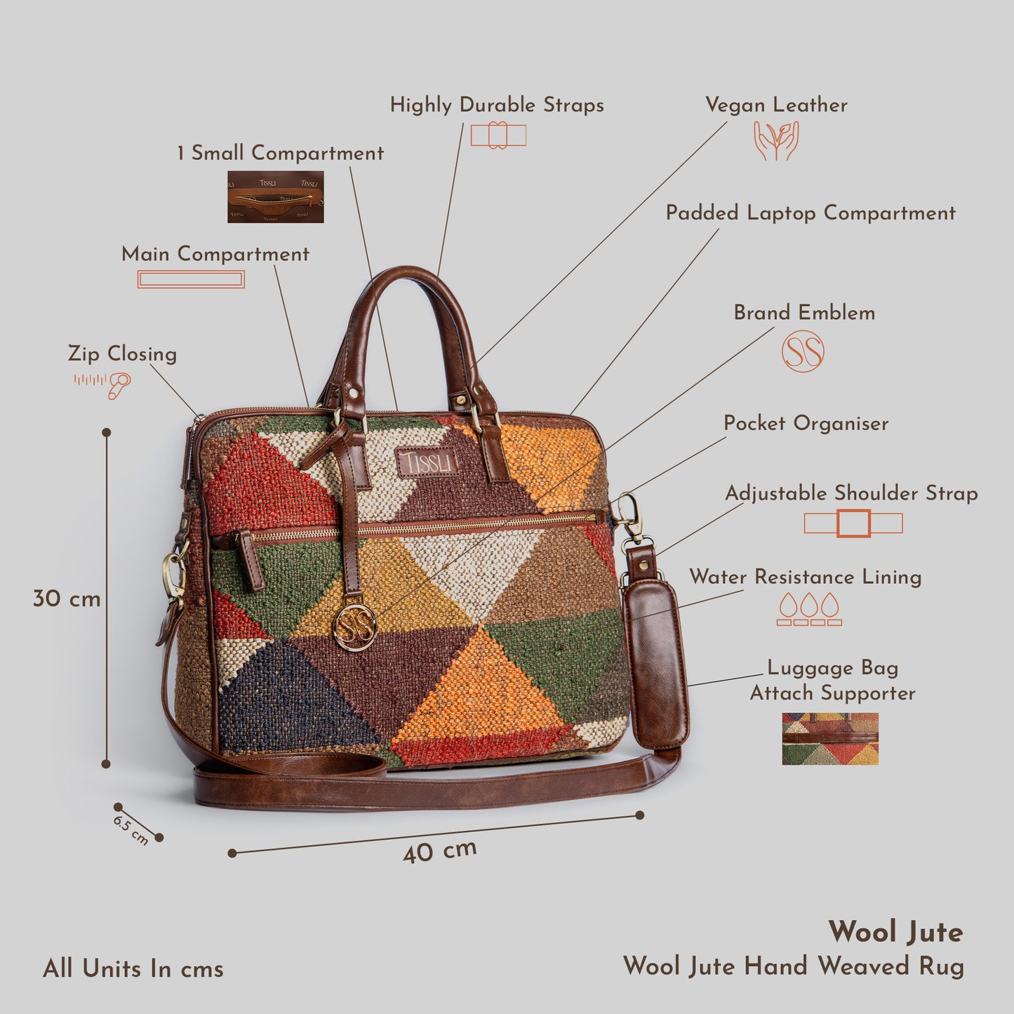 Geometric Gem Laptop Bag