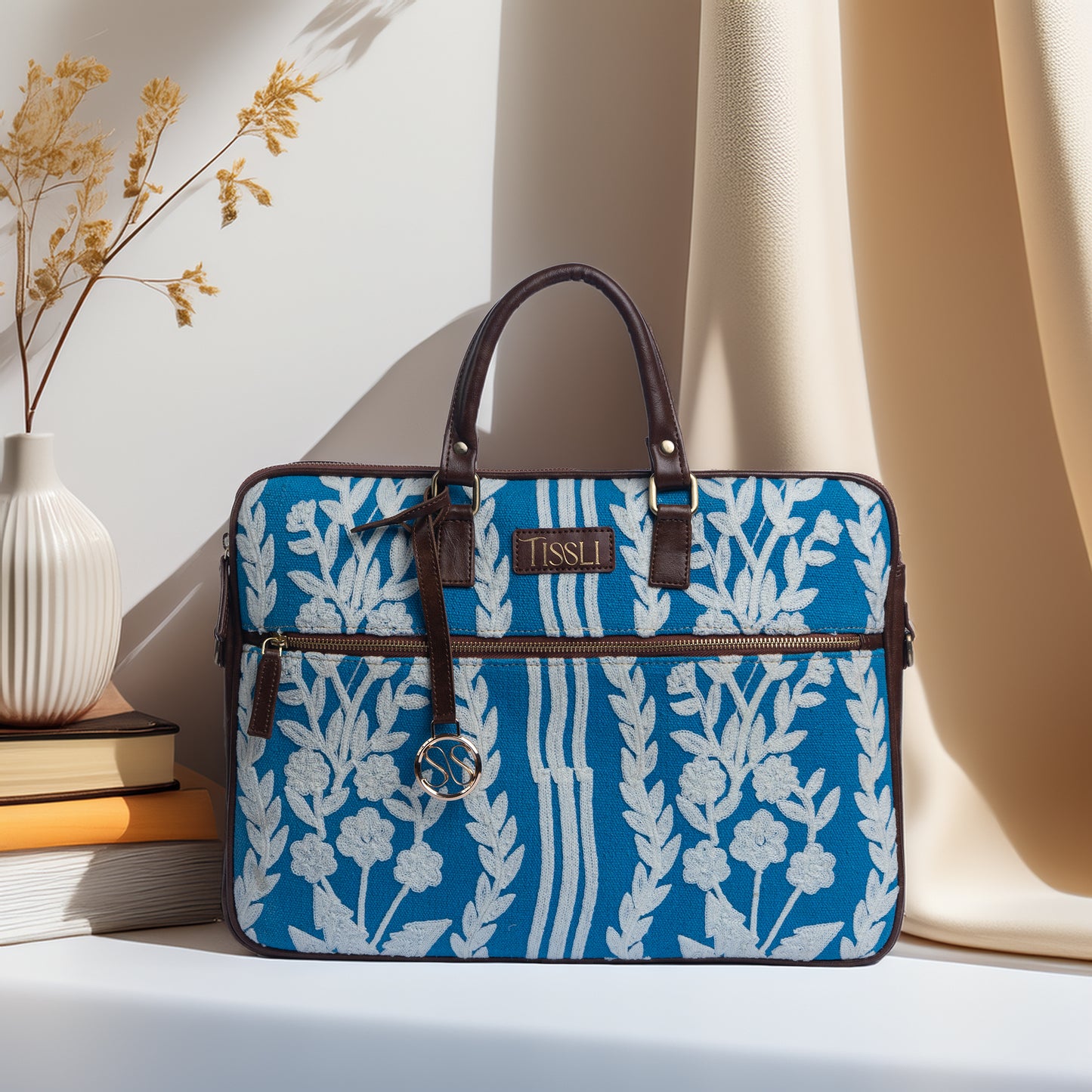 Chikankari Laptop Bag