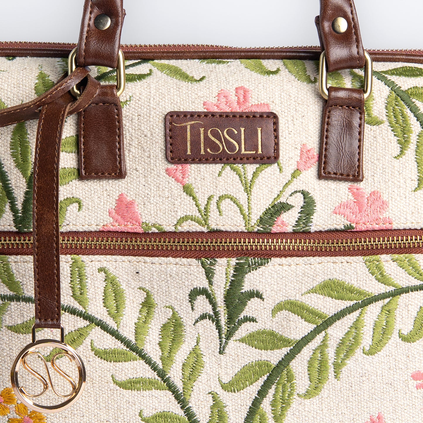 Gulzar Laptop Bag | Handcrafted floral design that brings nature’s calm to your everyday look