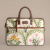 Gulzar Laptop Bag | Handcrafted floral design that brings nature’s calm to your everyday look