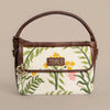 Elegant Gulzar Floral Cross Body Bag | Handcrafted with Subtle Embroidery and Leather Finish