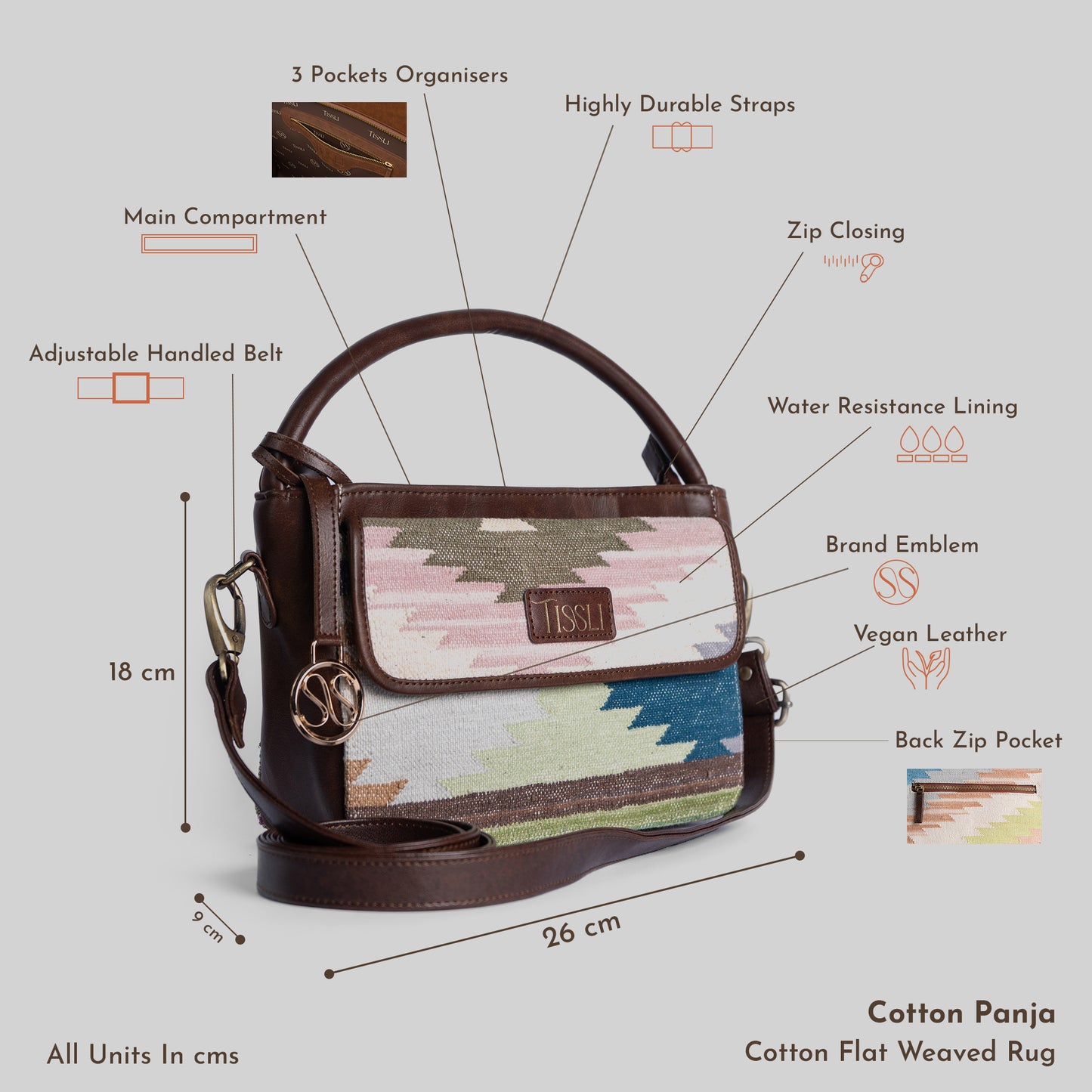 Ikat Illusion Sling Bag