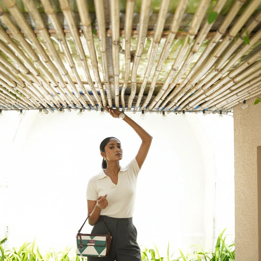 Bold Grid - Travel Purse and Handbag