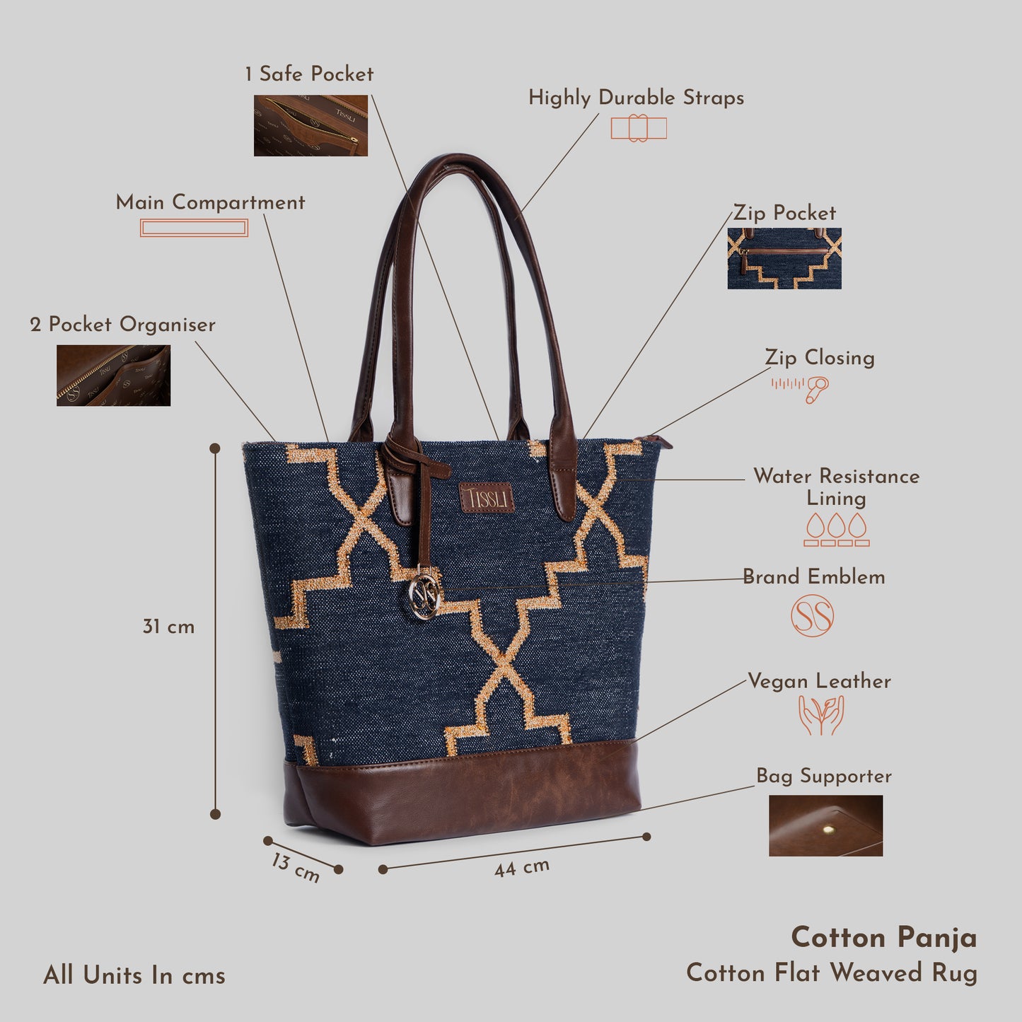 Celestial Lattice Tote Bag