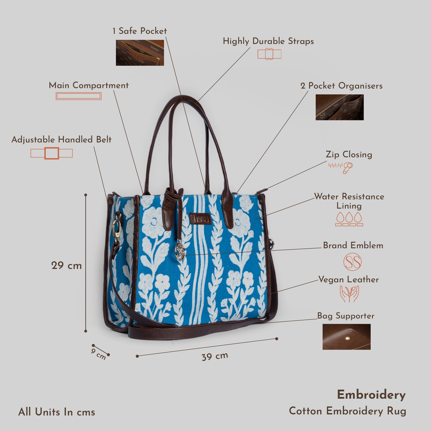 Chikankari Tote Bag