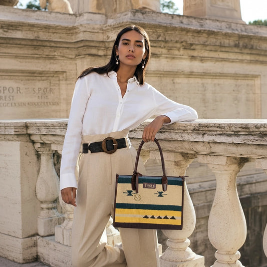 Gardens of Assam Tote - Handcrafted Everyday Work Bag