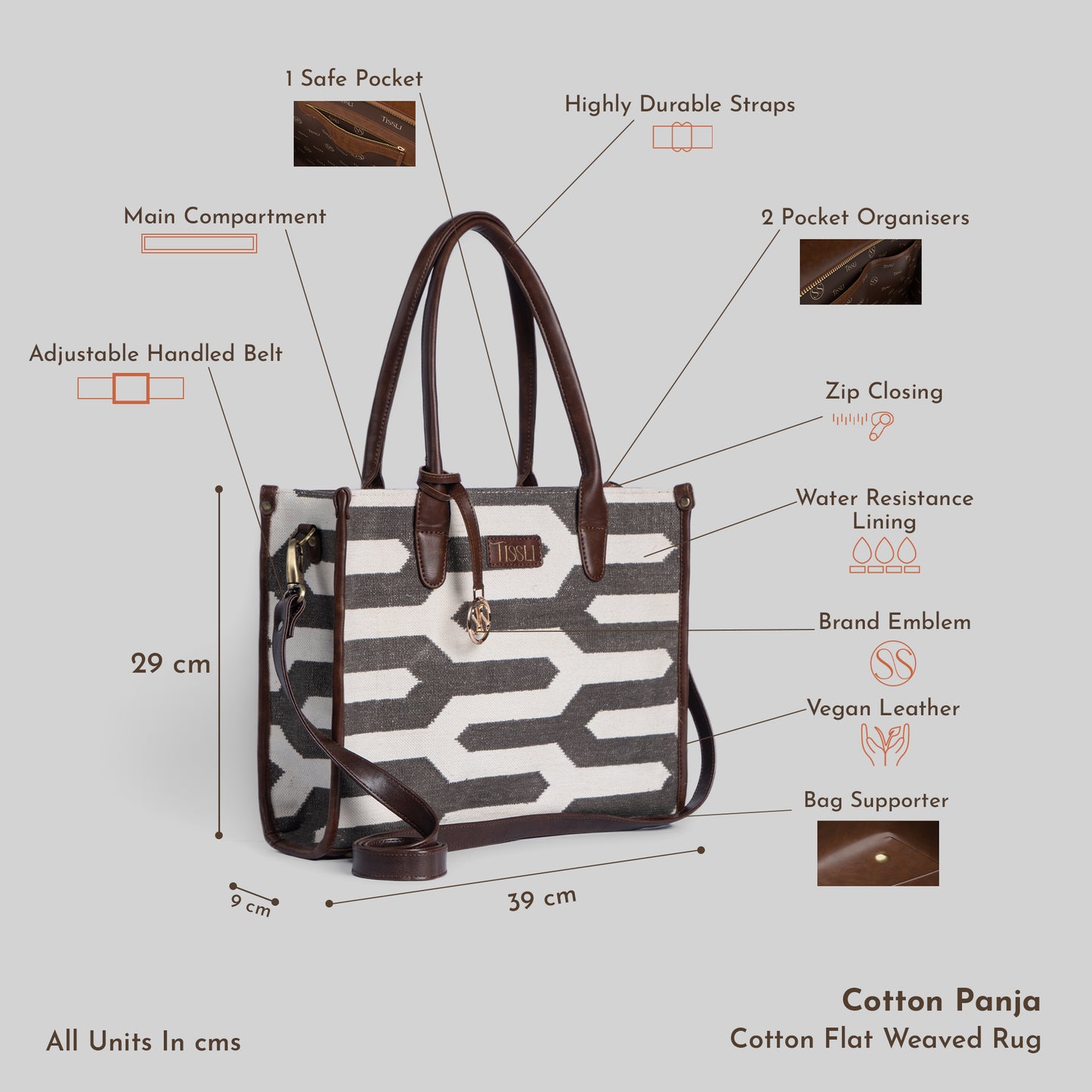Shadow Maze Tote Bag