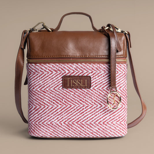 Red Chevron Backpack
