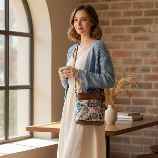 Paisley Paradise - Embroidery Art Backpack for Everyday Work