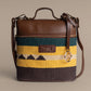 Canyon Stripes Backpack | A handcrafted blend of mustard, brown, and green for everyday adventures