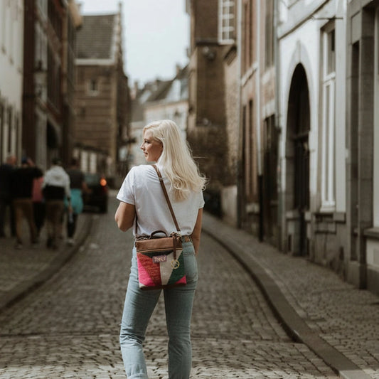 Vibrant Bold Multicolour - Artisan Made Travel Backpack