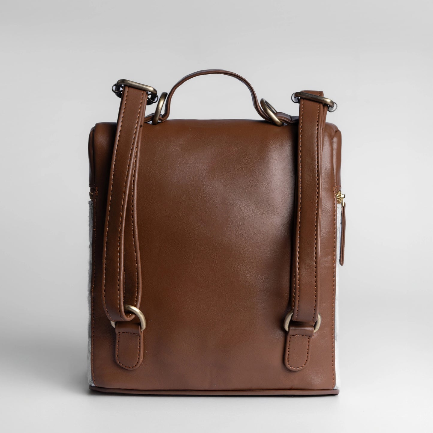 Vana Moksha Backpack | Handwoven green and white geometric design for effortless everyday use