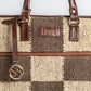 Checkered Grid Laptop Bag