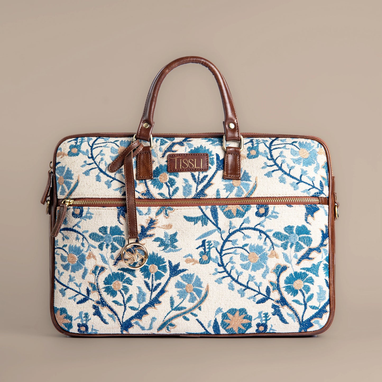 Paisley Paradise - Embroidery Art Laptop Bag for Everyday Work