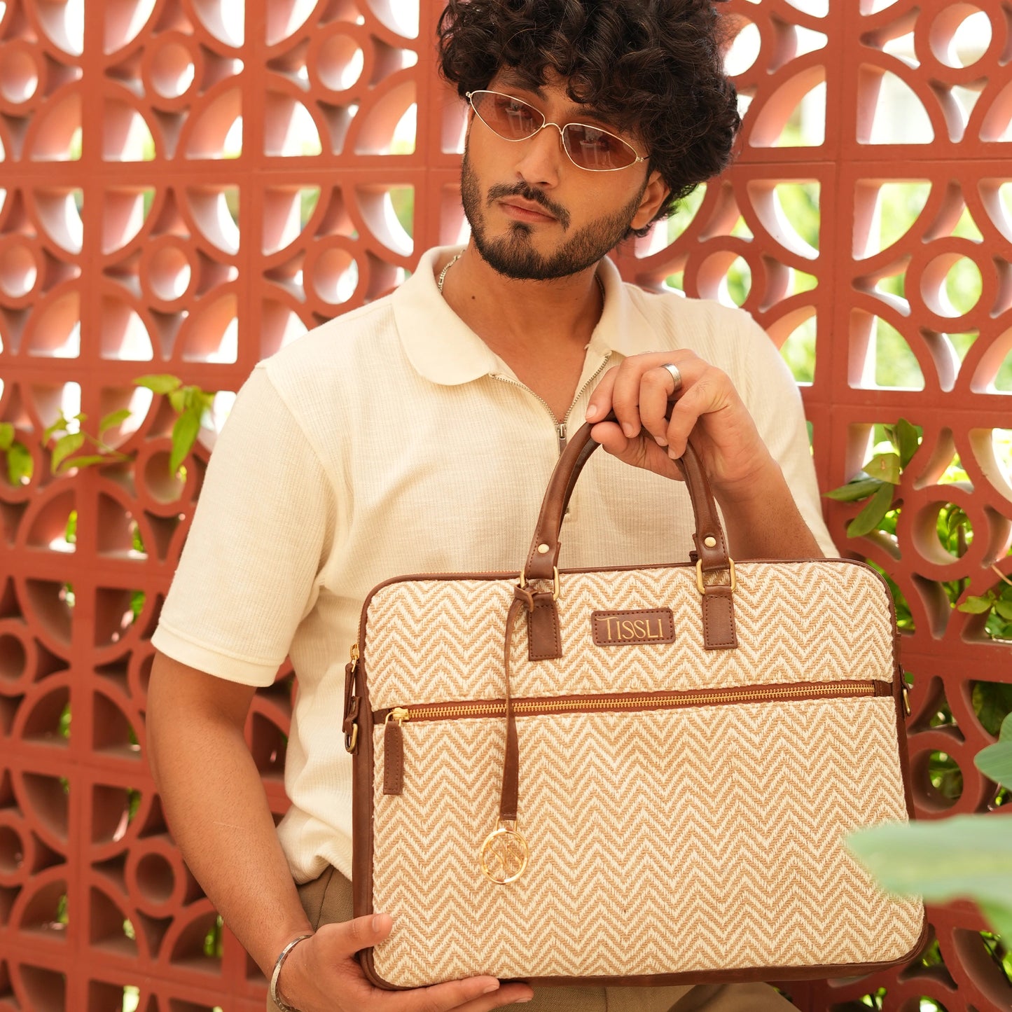 Desert Dome - Handcrafted Leather Base Laptop Bag