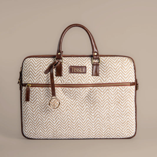 Desert Dome - Handcrafted Leather Base Laptop Bag