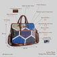 Honeycomb Windows -  Handcrafted Laptop Bag Leather Base