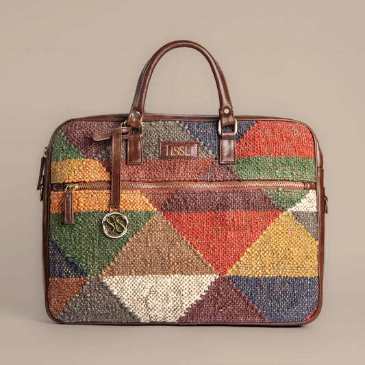 Multicolour Angles - Office Work Briefcase Bag