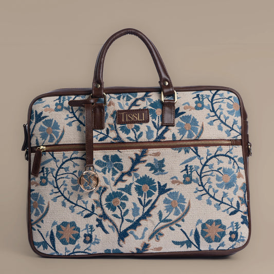 Paisley Paradise - Embroidery Art Briefcase Bag for Everyday Work