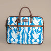 Winter Bloom - Floral Embroidery Briefcase Laptop Bag