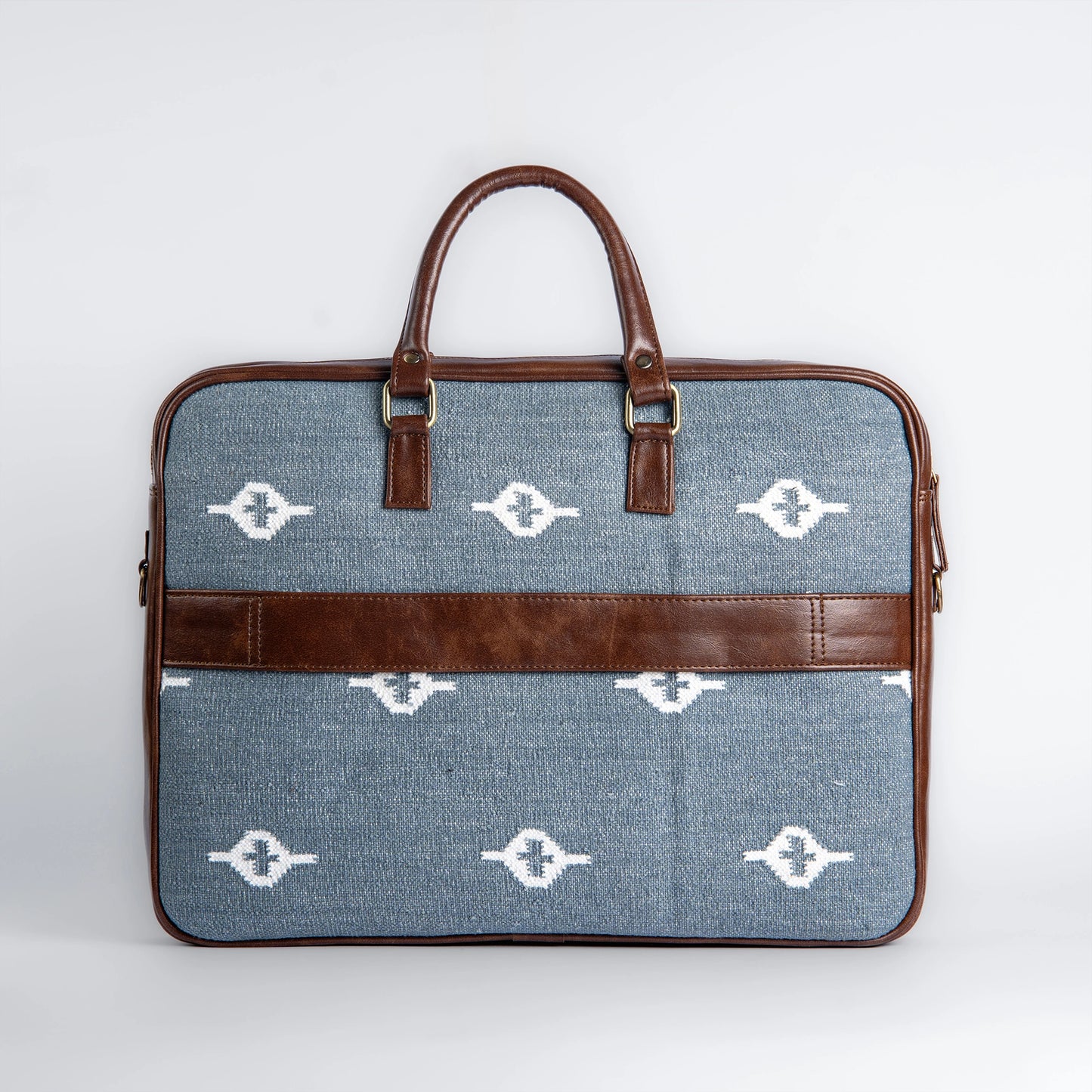 Stone Grey - Handcrafted Brief Case Laptop Bag