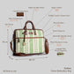 Paisley Motif Laptop Bag | Handcrafted Fabric Design with Leather Detailing for Everyday Use