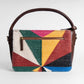 Mosaic Shoulder Bag | Handwoven multicolor geometric design that adds art and energy to your look