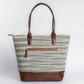 Handwoven Stripe Tote Bag