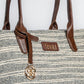 Handwoven Stripe Tote Bag