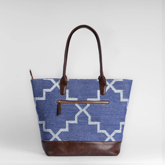 Royal Blue Charm - Handcrafted Heritage Bag