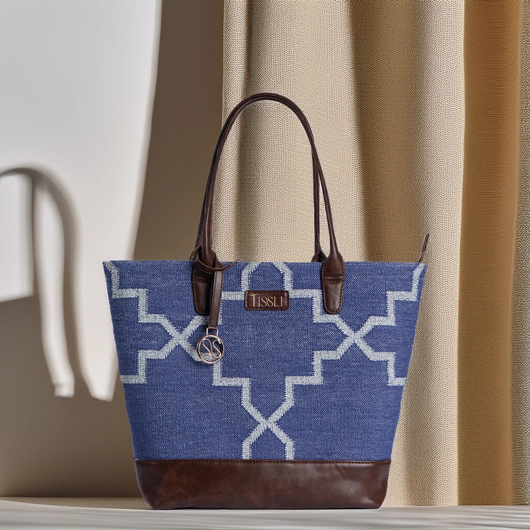 Royal Blue Charm - Handcrafted Heritage Bag