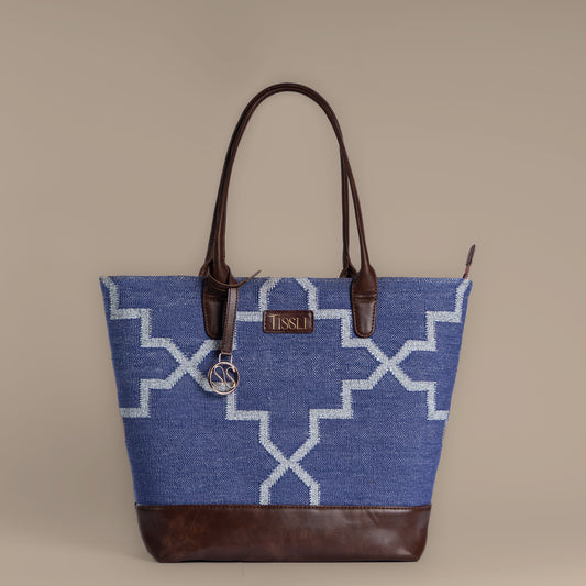 Indigofera Lattice Tote Bag