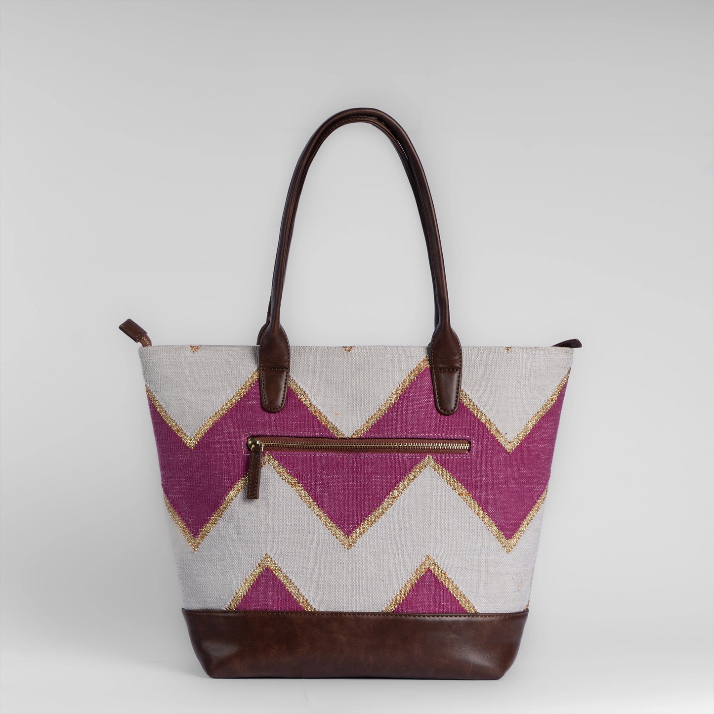 Fuchsia Grace Tote – Handwoven Artisan Bag
