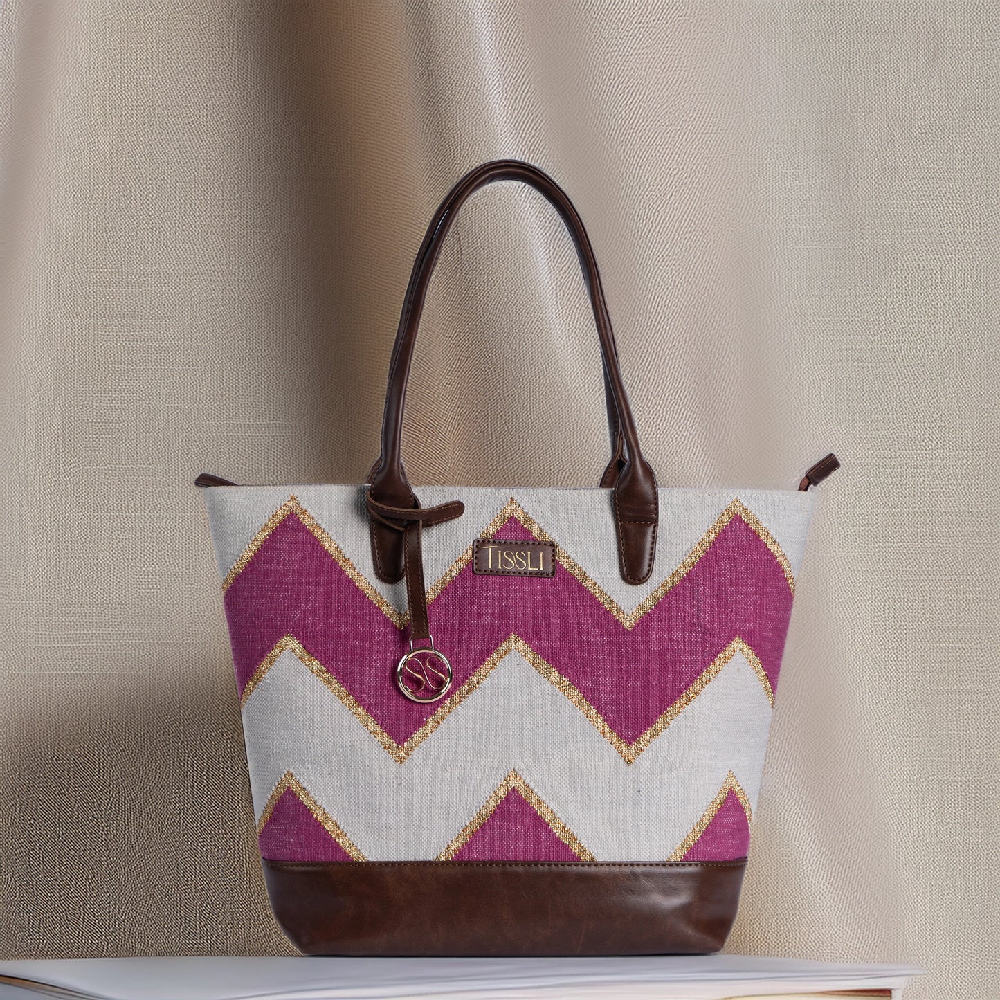 Fuchsia Grace Tote – Handwoven Artisan Bag