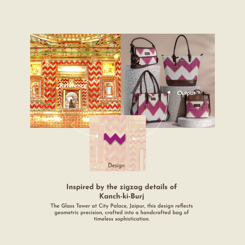 Fuchsia Grace Tote – Handwoven Artisan Bag