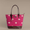 Fuchsia Fiesta Tote Bag | Handwoven bright pink design that adds a pop of color to your everyday style