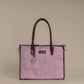 Vintage Wine Tote Bag | Handwoven textured design in rich wine tones for a sophisticated everyday look