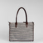 Handwoven Stripe Tote Bag