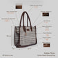 Handwoven Stripe Tote Bag