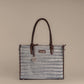 Handwoven Stripe Tote Bag