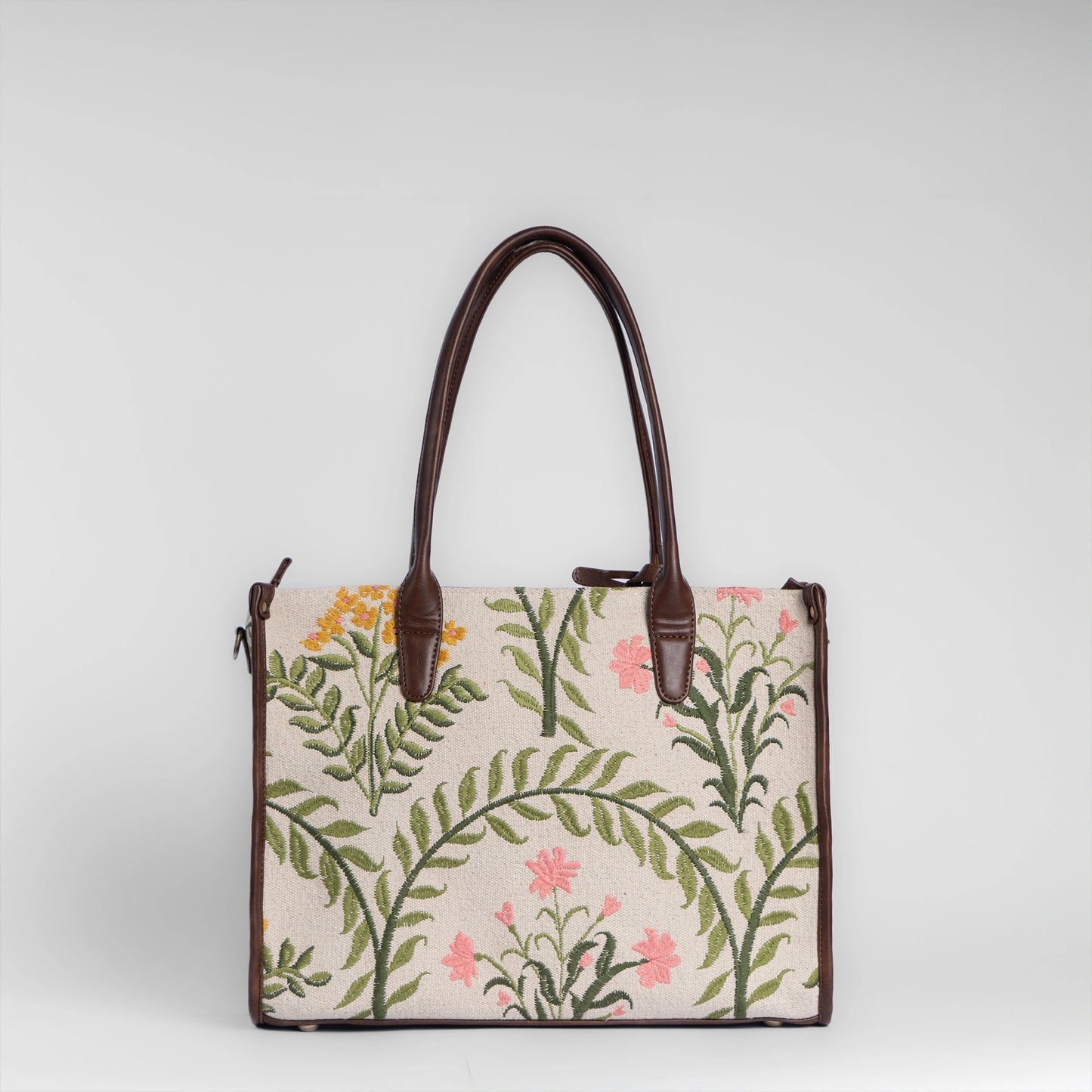 Gulzar Tote Bag | Handloom floral pattern that brings charm and grace to your everyday style