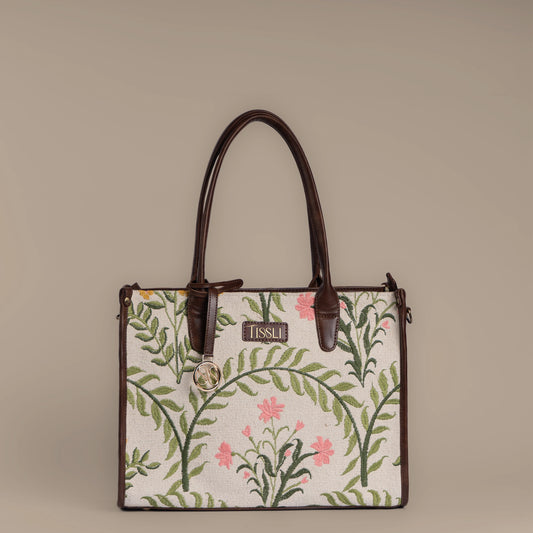 Floral Handcrafted Bag – Artisan Embroidery