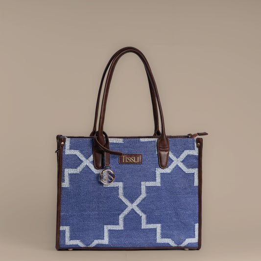 Indigofera Lattice Tote Bag