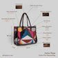 Mosaic Tote Bag | Handwoven multicolor geometric pattern that brings art and energy to your everyday look