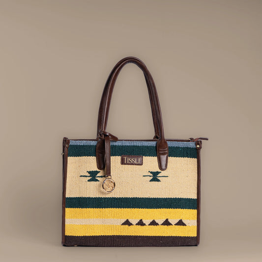 Gardens of Assam Tote - Handcrafted Everyday Work Bag